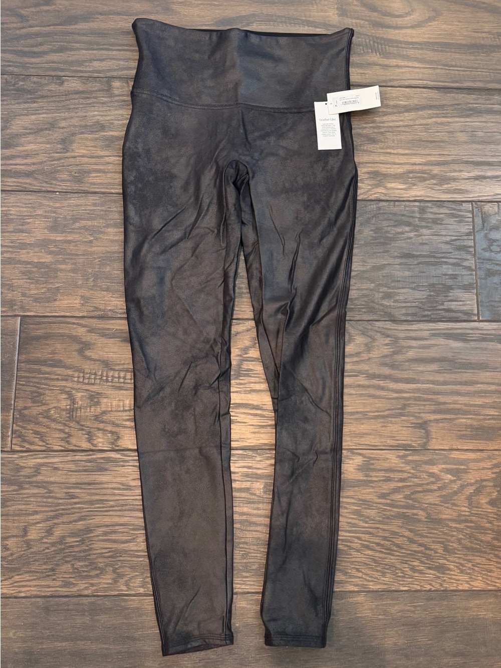 SPANX Black Faux leather Leggings
